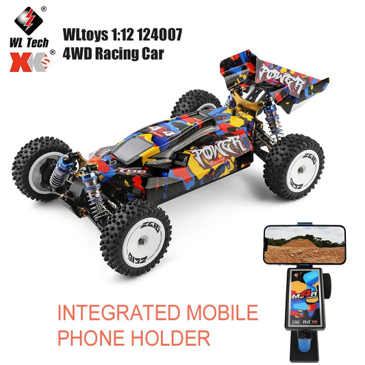 RC 1:12 Electric 4WD High-Speed RC Racing Cars - 75KM/H & 55KM/H Remote Control Drifters with 3000mAh Battery