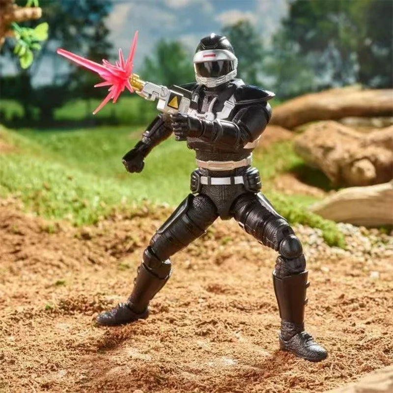 Power Rangers Action Figure | Black Warrior | 6-Inch | Special Search Team
