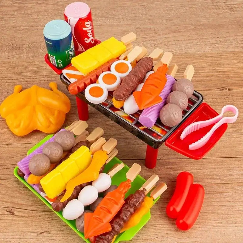 Complete simulate Play Kitchen Set for Kids Simulation Food Cookware BBQ Educational Role Play Toys Fun Gifts for Girls - ToylandEU