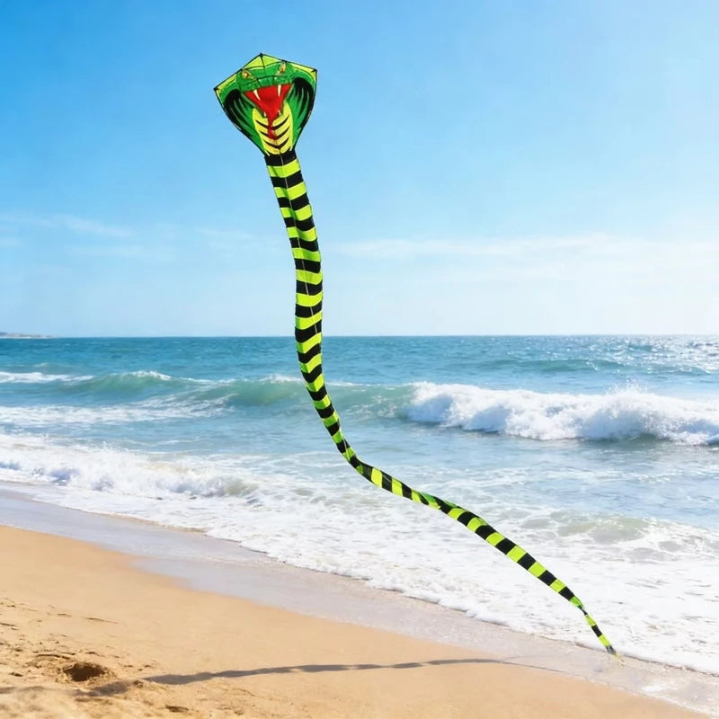 Kite | 15m Flying Line | Snake Pattern Colorful | Kids Outdoor Toy
