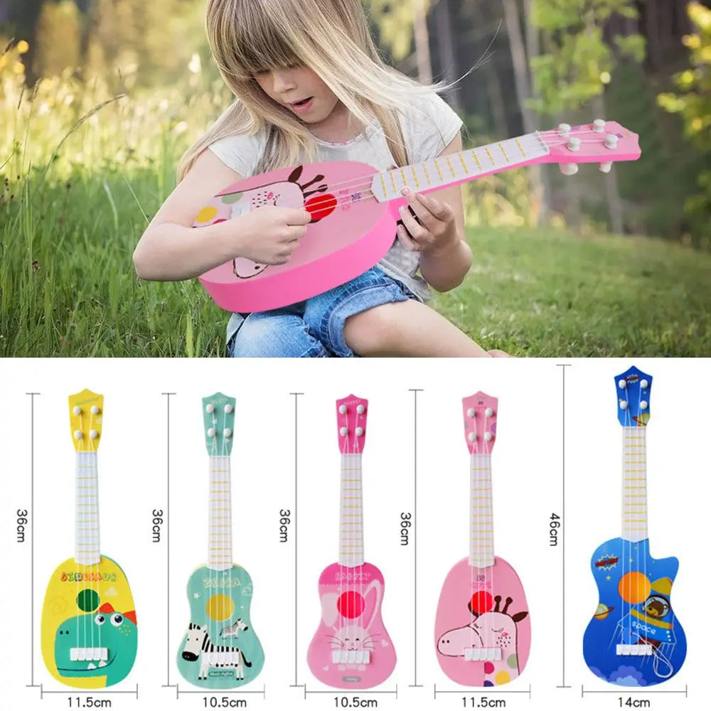 Kids Guitar Musical Instrument Ukulele Musical Toys for Baby Learning - ToylandEU