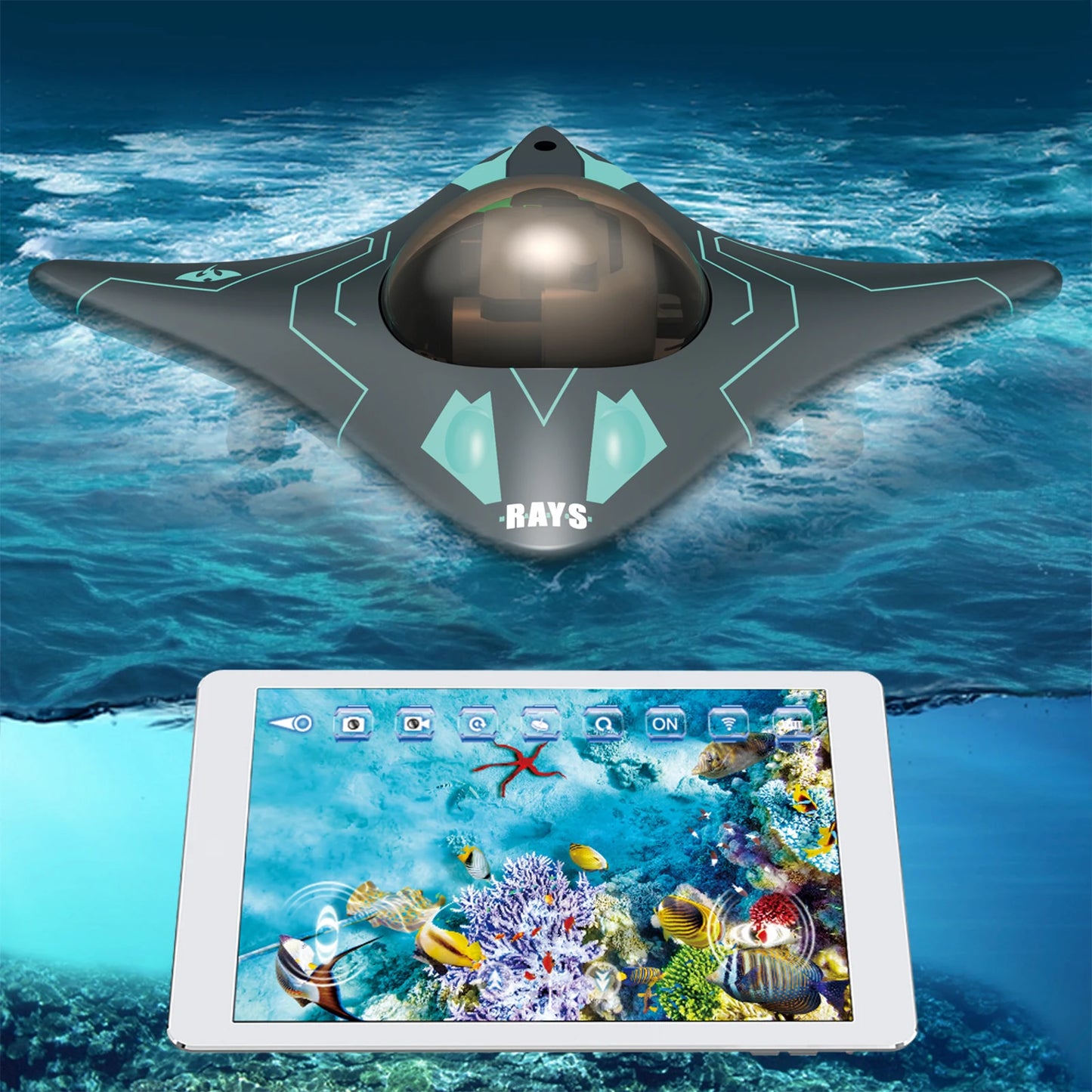 Underwater Drone | 6CH RC Submarine | Camera | App Controlled