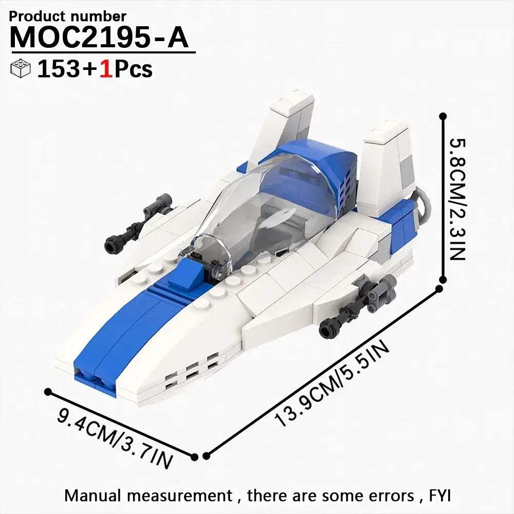 Space Wars Fighter Building Blocks Set For Realistic Dioramas - ToylandEU