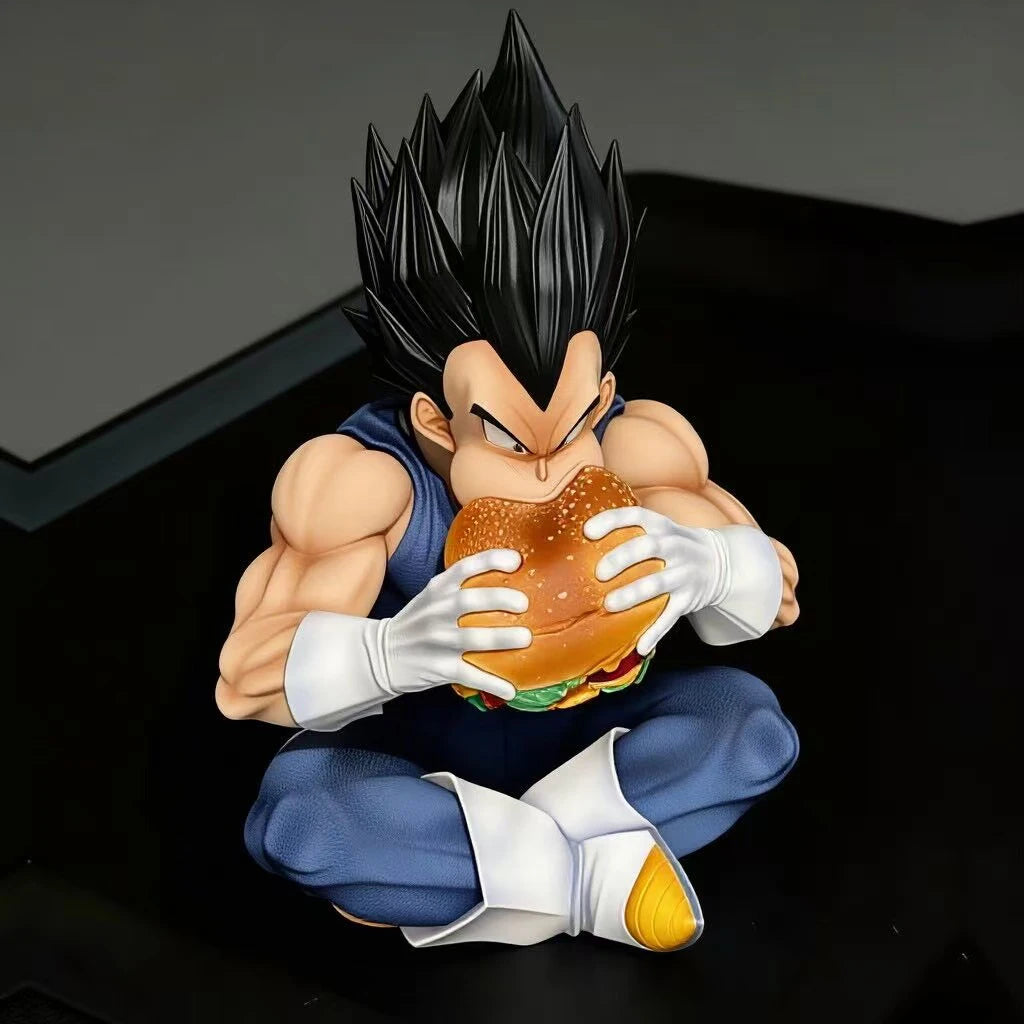 Dragon Ball Statue | Goku Vegeta Hamburger Pose | 15 cm PVC Figure