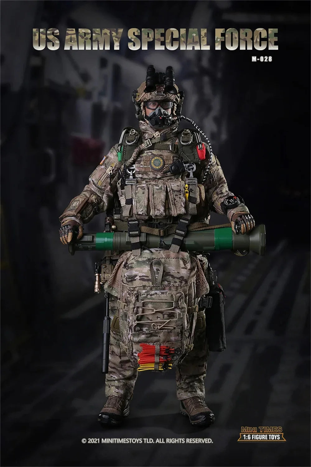 Action Figure Set | One Sixth Scale | Parachute Jump Soldier | For 12 Inch Toys