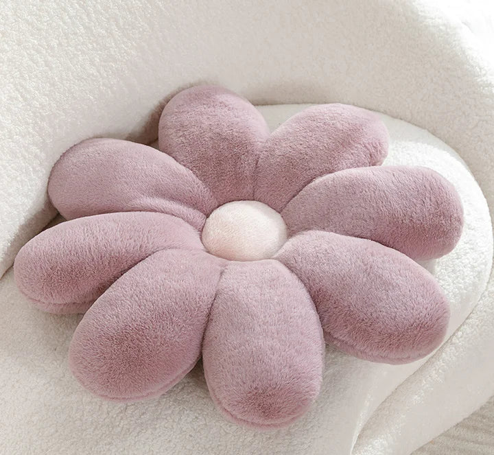 Daisy Plush Pillow | 60/80cm Size | Soft Fluffy Flower Plush | Home Cushion