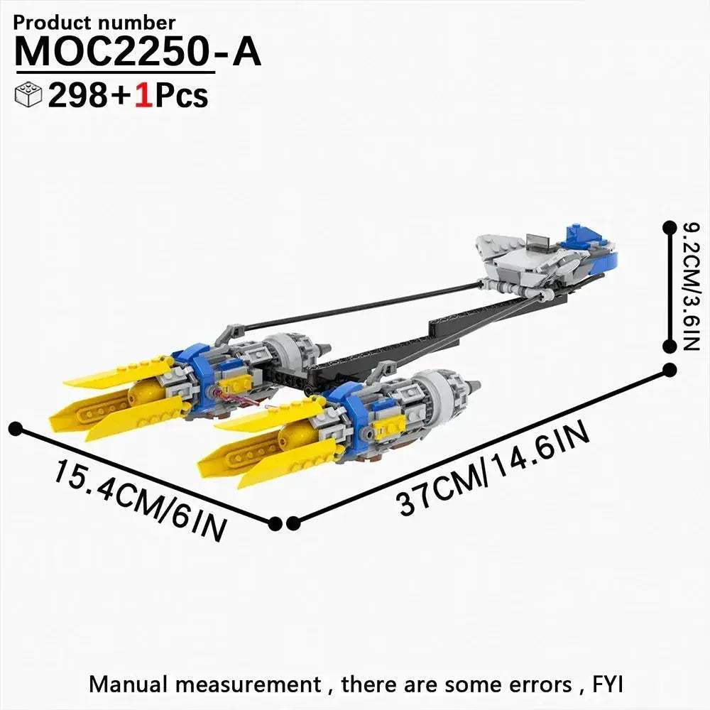 Most Complete Space Wars Speeder Bike Building Blocks Set - ToylandEU