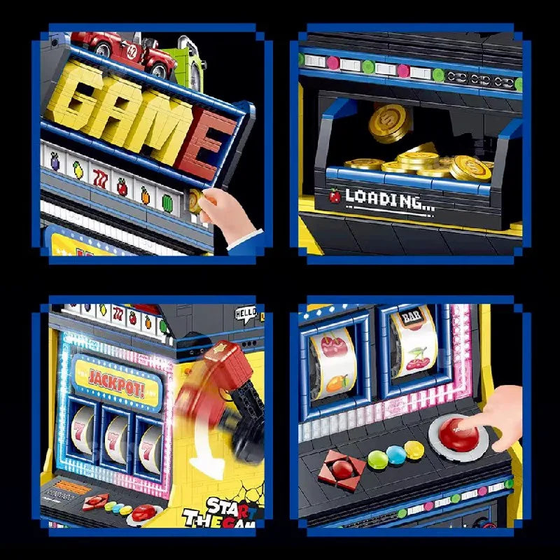 Building Block Set | Motorized Fruit Arcade Machine | 3571 Pieces