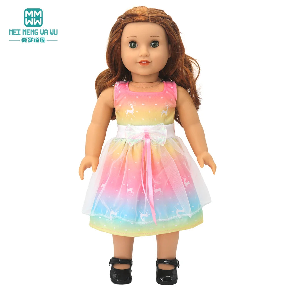 Stylish  Gauze Dress for 45cm American Toy Doll - ToylandEU