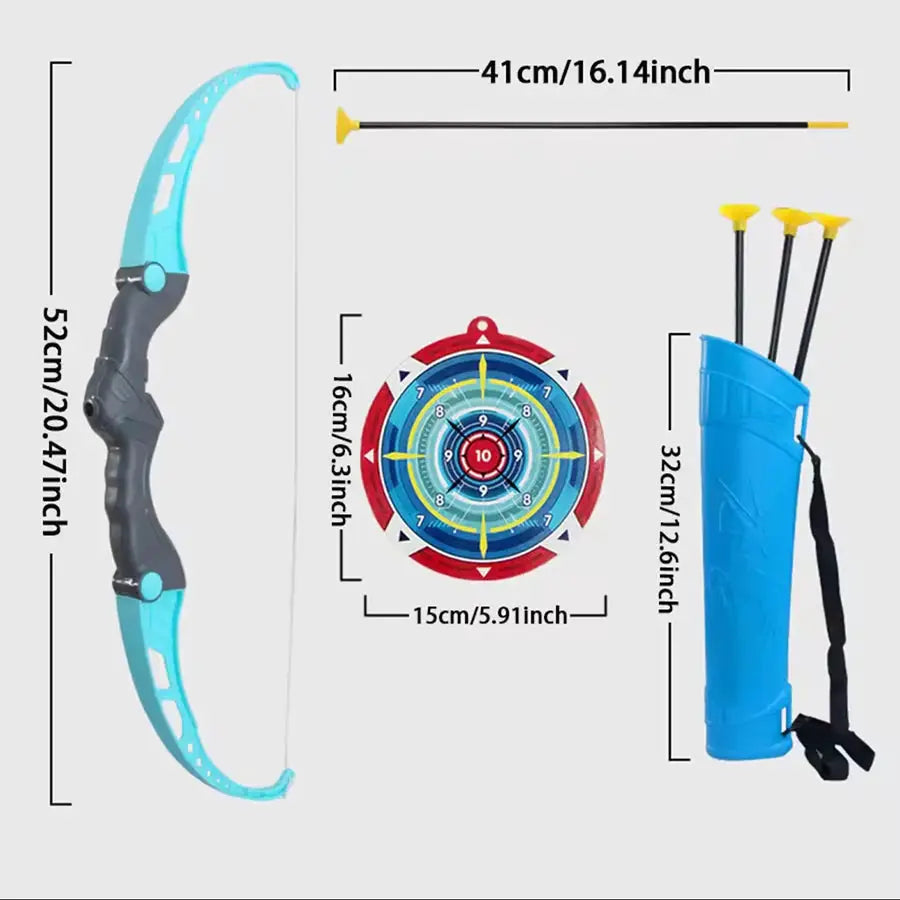 1pc52cm Bow and Arrow Children Toy Outdoor Shooting Practice Toy with Target Multiplayer Competition Sport Birthday Gift for Kid - ToylandEU