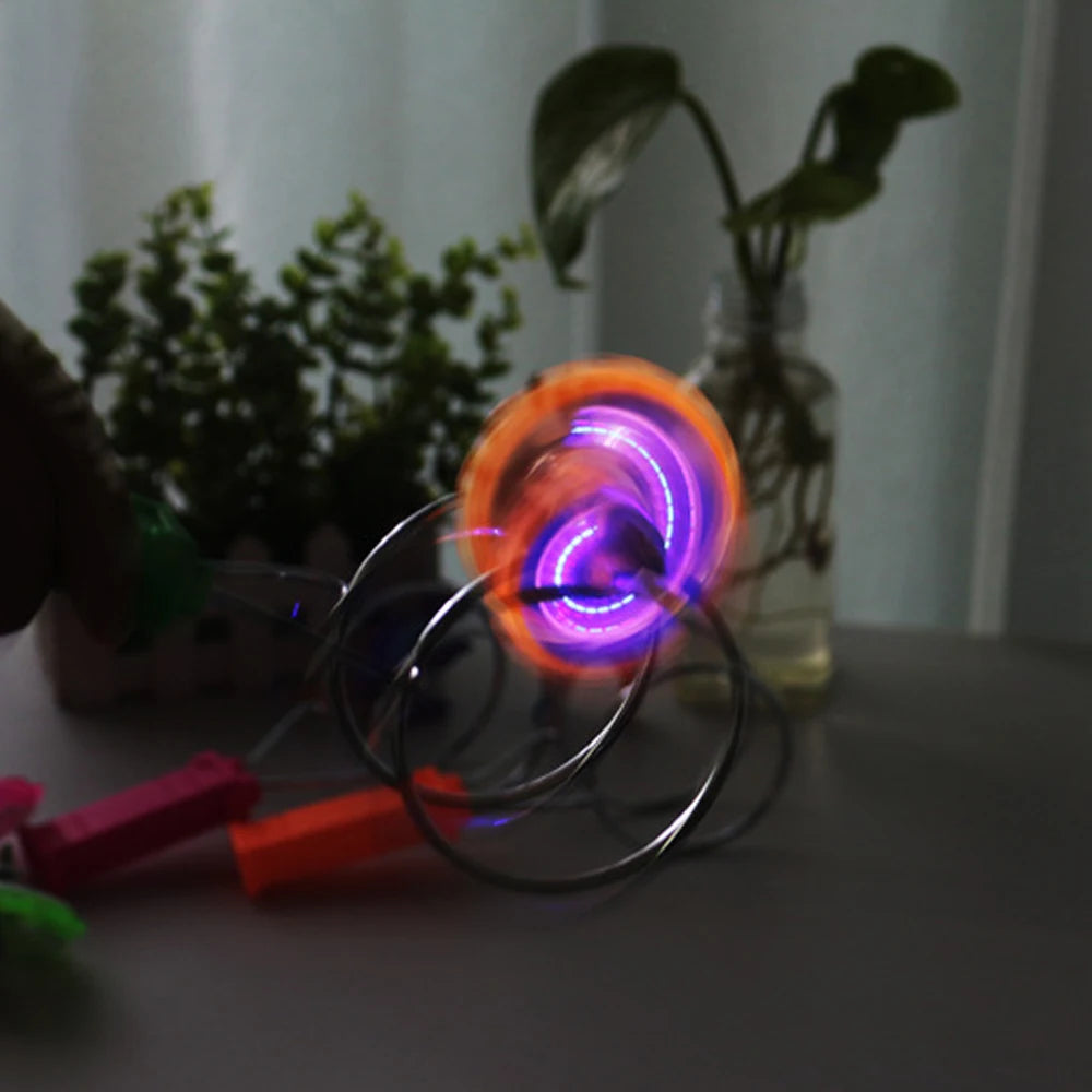 Colorful LED Light Magnetic Spinning Top Gyro Spinner - ToylandEU