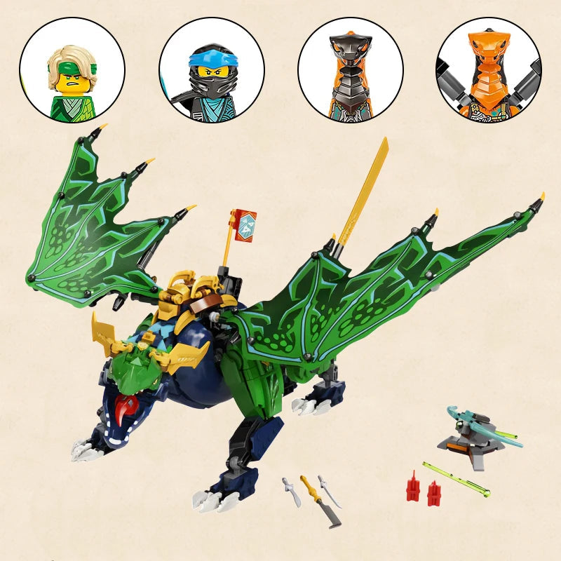 Ninja Master Lloyd Dragon Building Blocks Puzzle Toys - ToylandEU