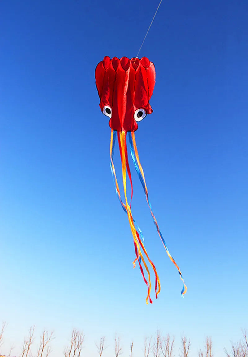 Colorful Octopus Kite Set with Free Shipping - Various Sizes