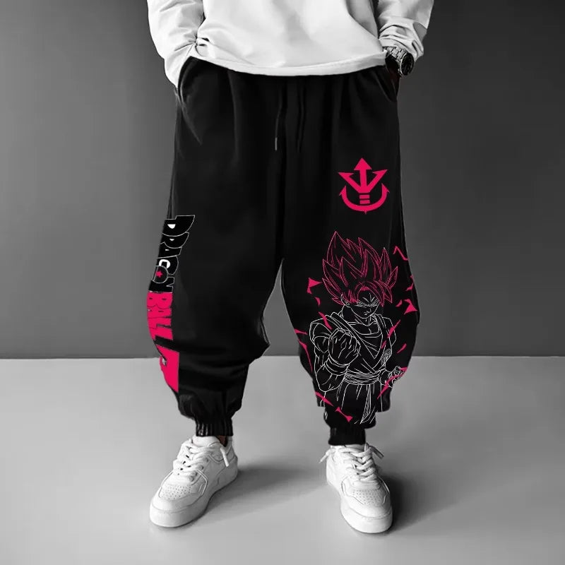 Sweatpants | Dragon Ball Goku Print Cotton Unisex | Loose Fit | S-XXL