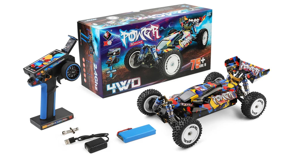 RC 124007 & 124019 High-Speed 1:12 Electric 4WD RC Racing Cars - 75KM/H & 55KM/H Drift Crawler with 3000mAh Battery