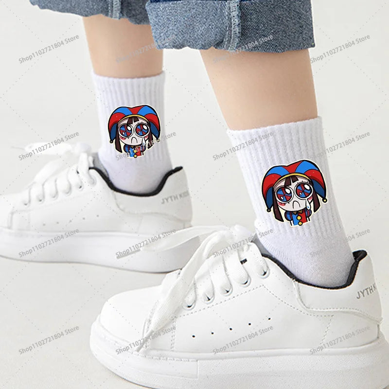Crew Socks | Anime Print | Breathable Cotton | Unisex Youth
