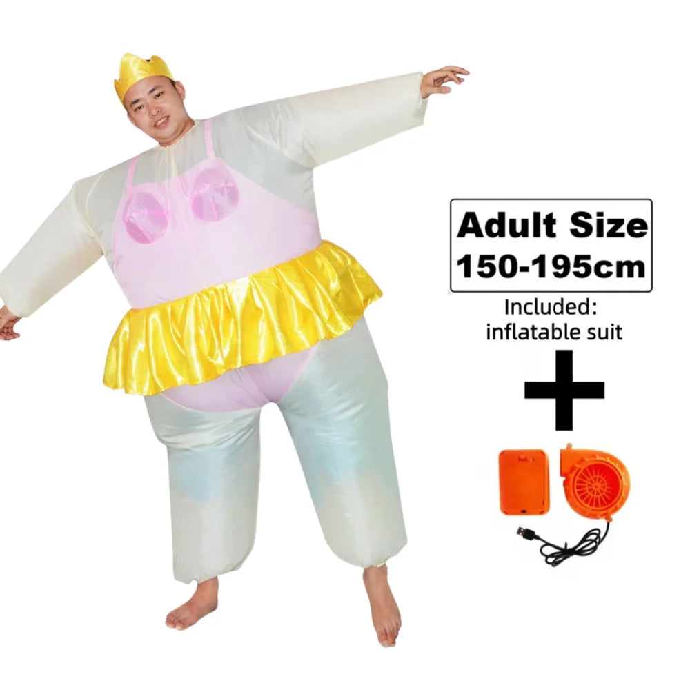 Inflatable Shark Costume | Standing Shape | Polyester Material | Unisex