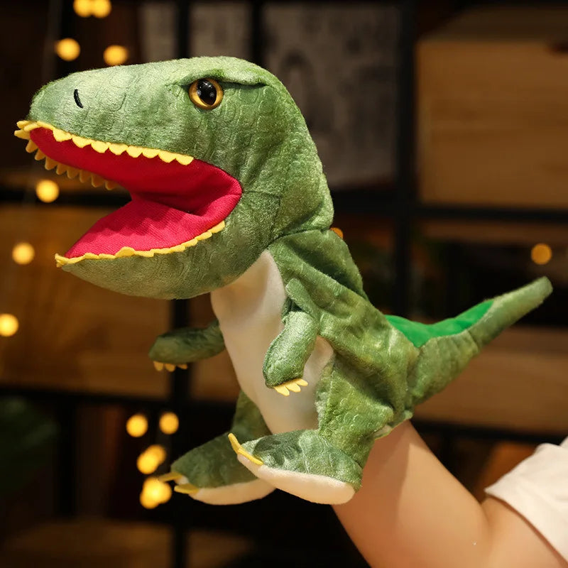 Kawaii 35cm Dinosaur Plush Toy with Flexible Hand
