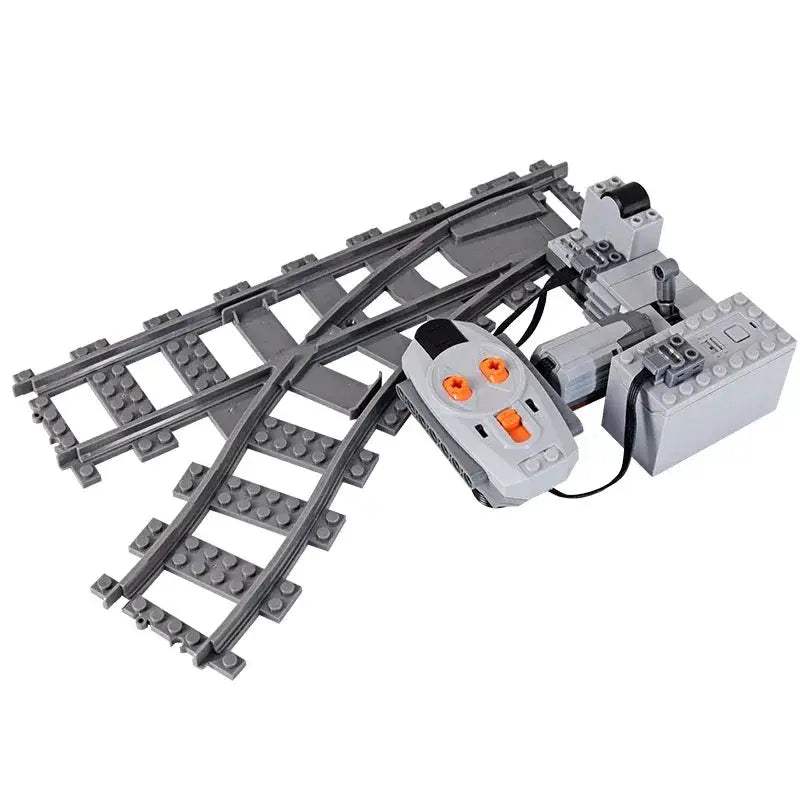 Flexible Train Tracks and Forked Crossing for Lego Compatible Blocks - ToylandEU
