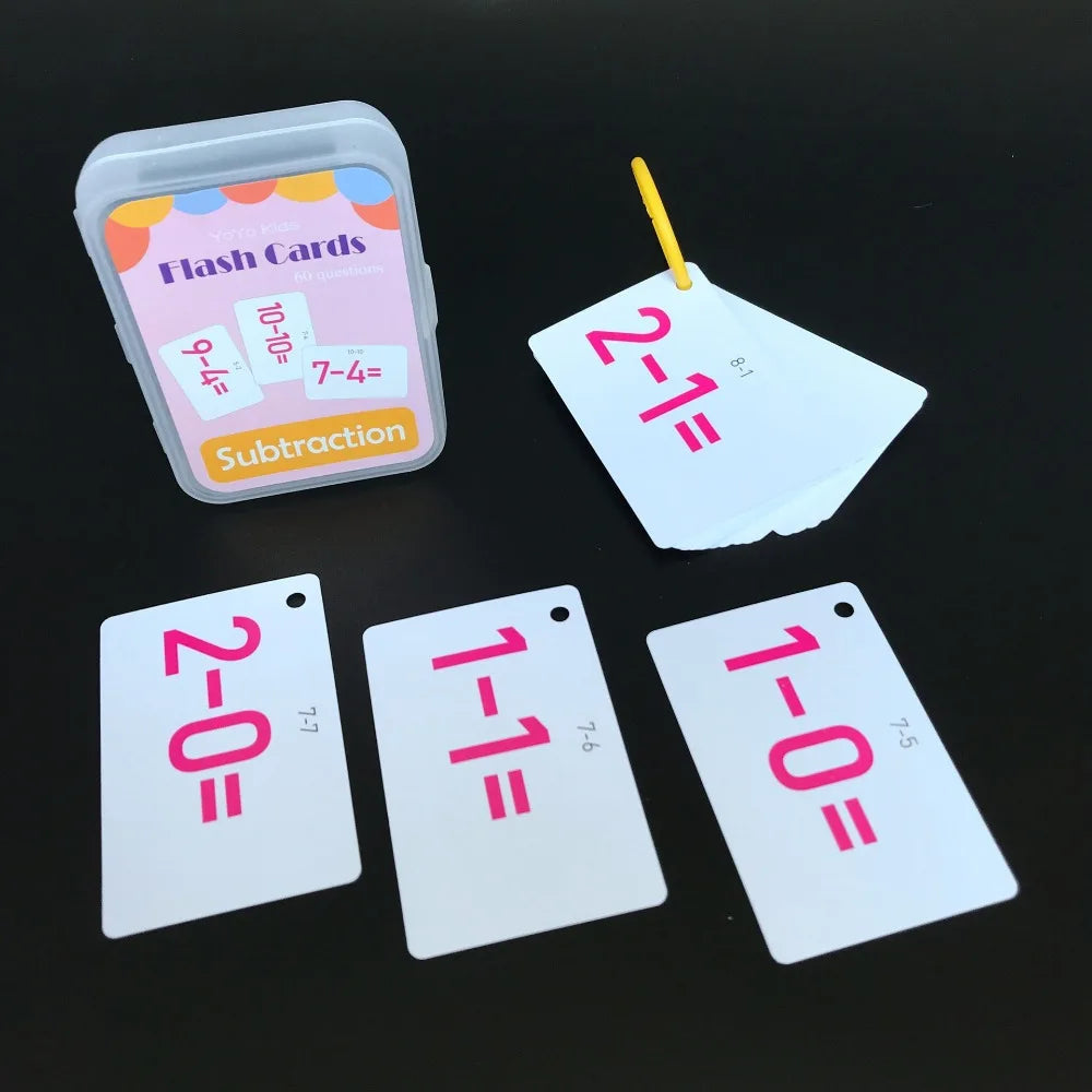 Montessori Math Toys Math Flash Cards Addition Subtraction - ToylandEU