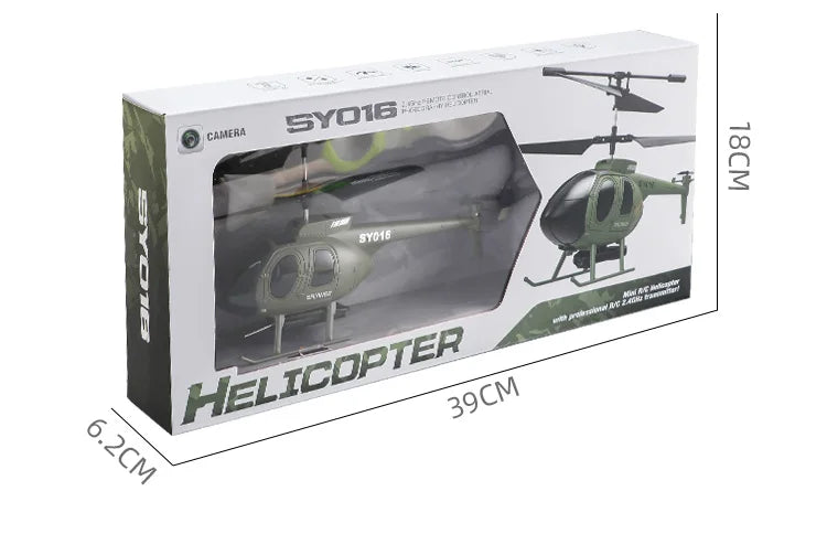 RC 4K HD Camera RC Helicopter Drone - Mini FPV Aircraft for All Ages, Wi-Fi Enabled with 6 Channels and Aerial Photography Features