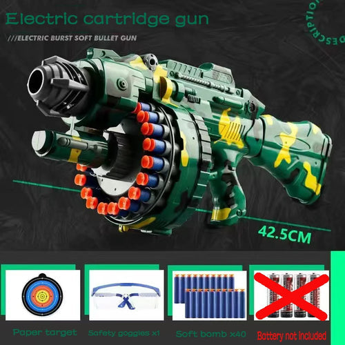 Nerfs Gun Toy Children's Electric Continuous Shooting Gatling Suction ToylandEU.com Toyland EU