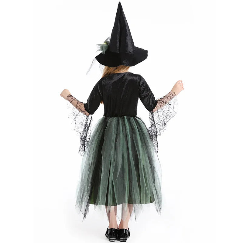 Girls' Spellbinding Sorceress Costume Set - Perfect for Halloween, Cosplay & Carnival Magic