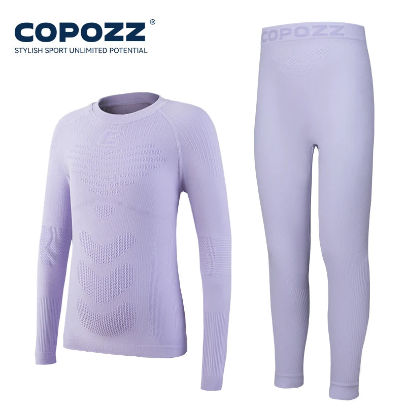 Ski Thermal Underwear Set | Quick Dry | Soft Nylon Fabric | Girls Boys