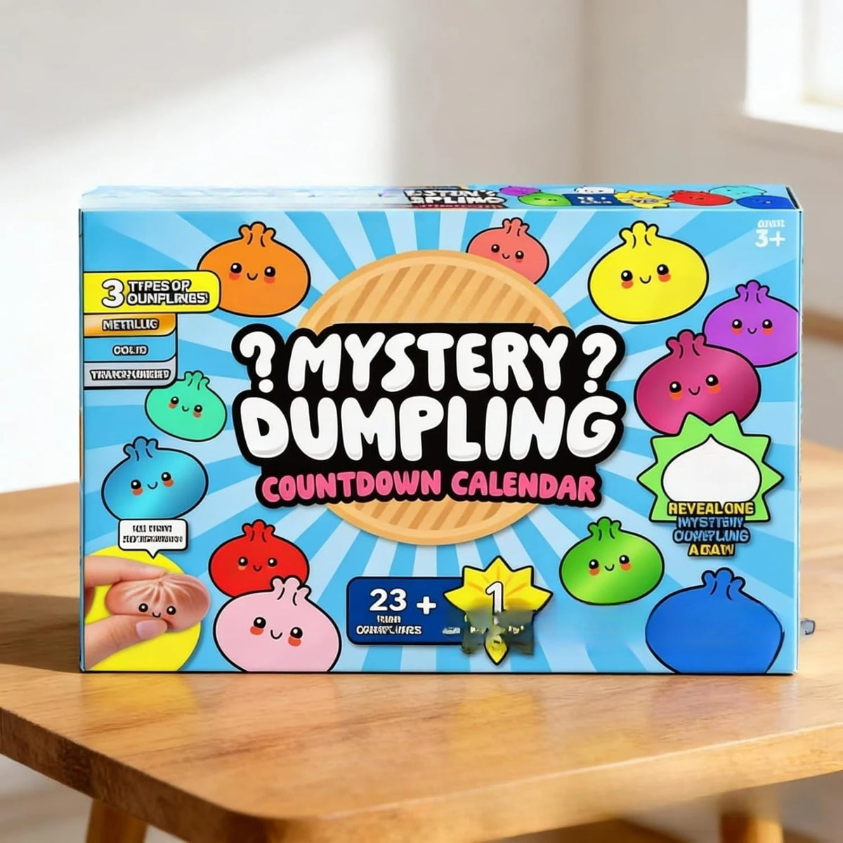 Squishy Advent Calendar | Slow Rebound | Dumpling Blind Box | Holiday Gift