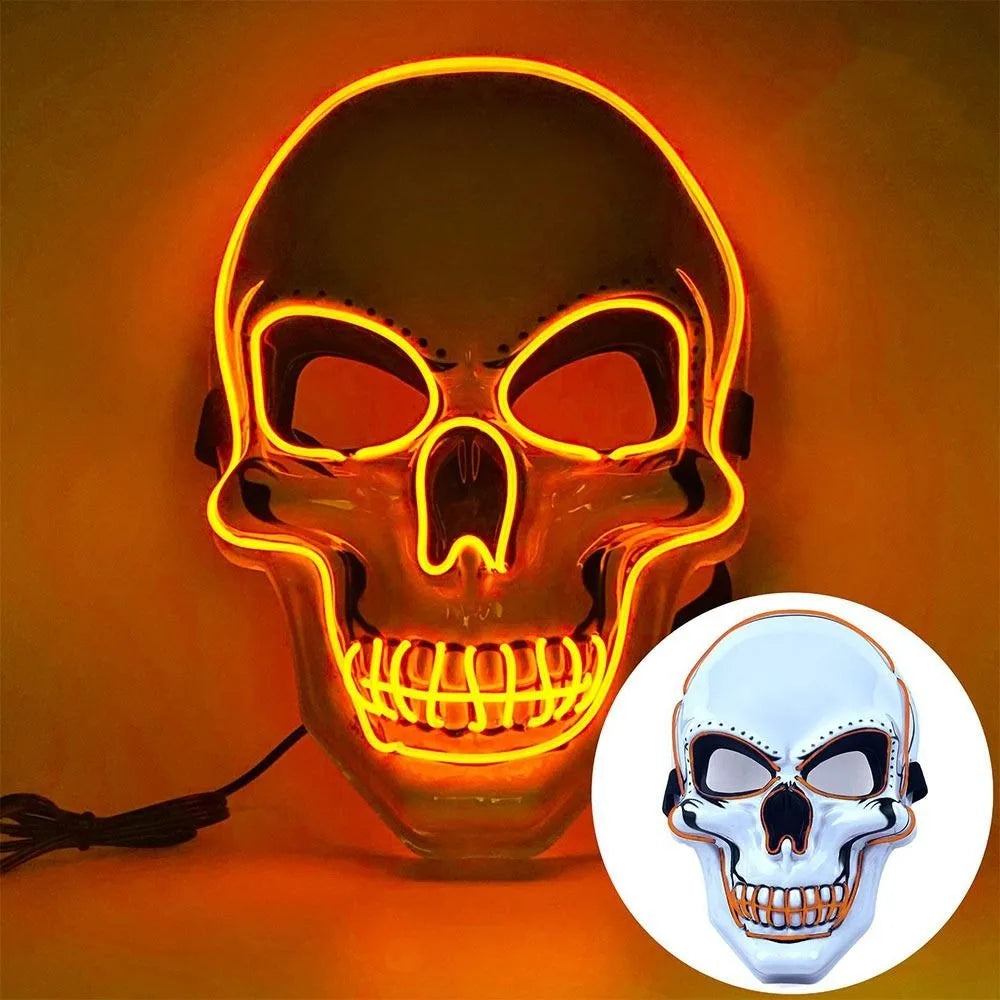 Luminous Skull Mask | Full Face | Adult Size | Halloween Party