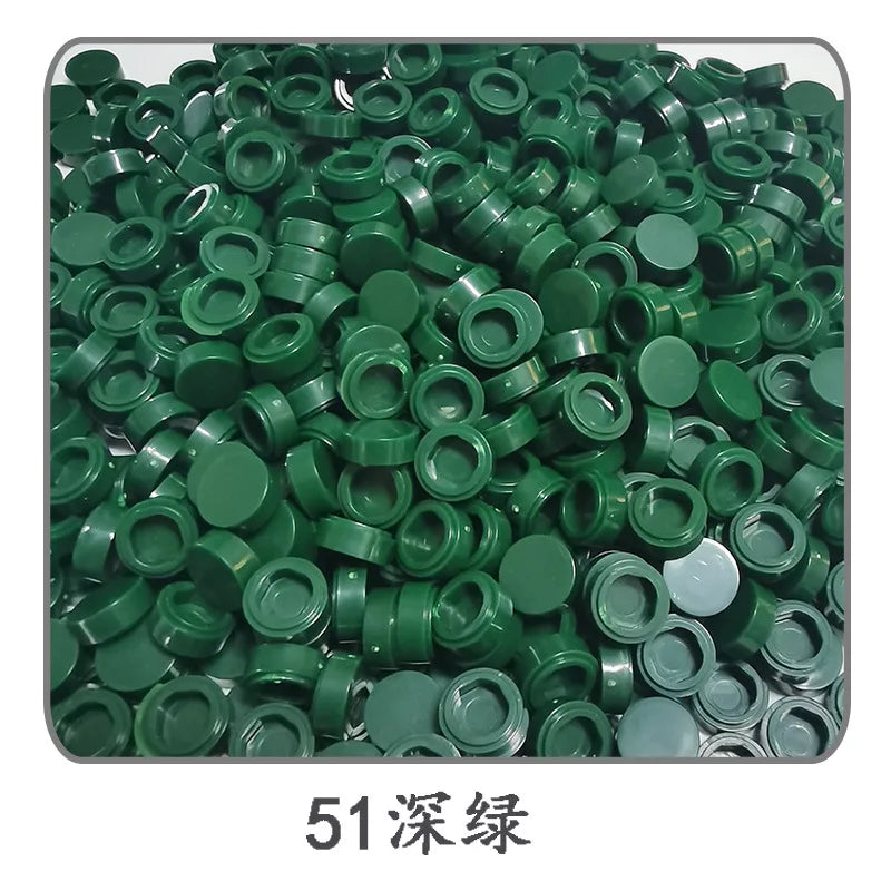 Small Particle Bricks | 1x1 Round Tiles | Compatible With Lego | MOC Builders