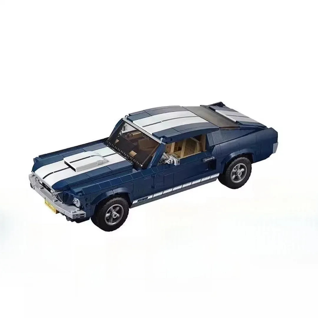 Blue White MOC Car Model Building Blocks For Home Decor - ToylandEU