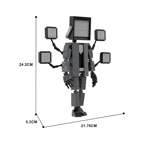 Skibidi Toilet Man and Camera Man Building Blocks with Speaker and Audio Components ToylandEU.com Toyland EU