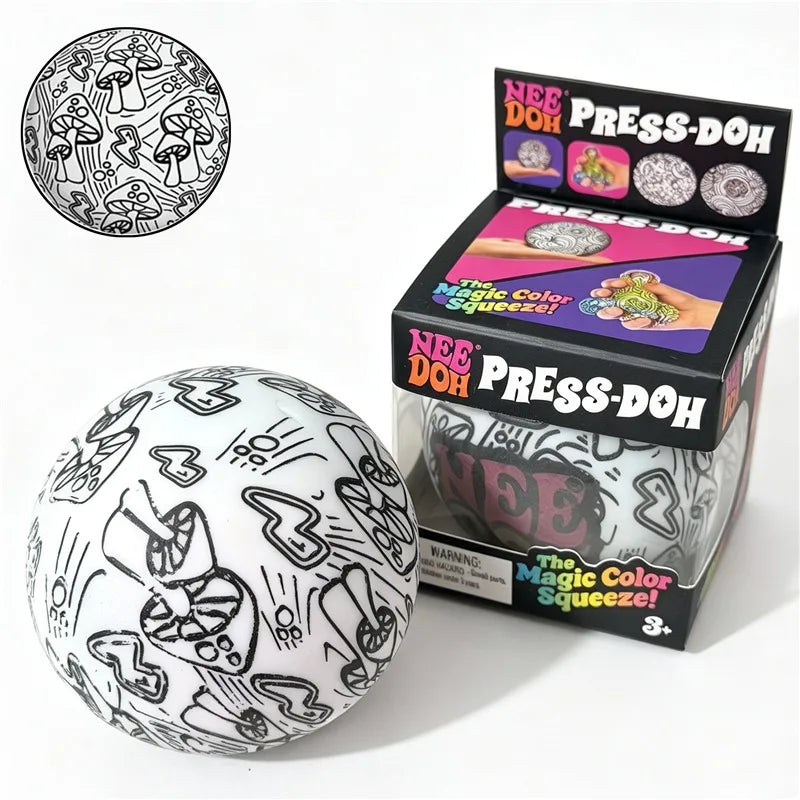 Color Changing Stress Ball | Soft Dough Fill | Non Toxic Safe | Ages 14 And Up