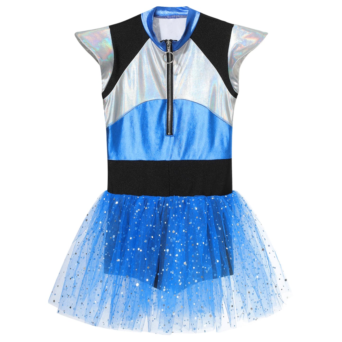 Sparkling Alien Tutu Dress for Girls - Cosmic Dance & Costume Fun