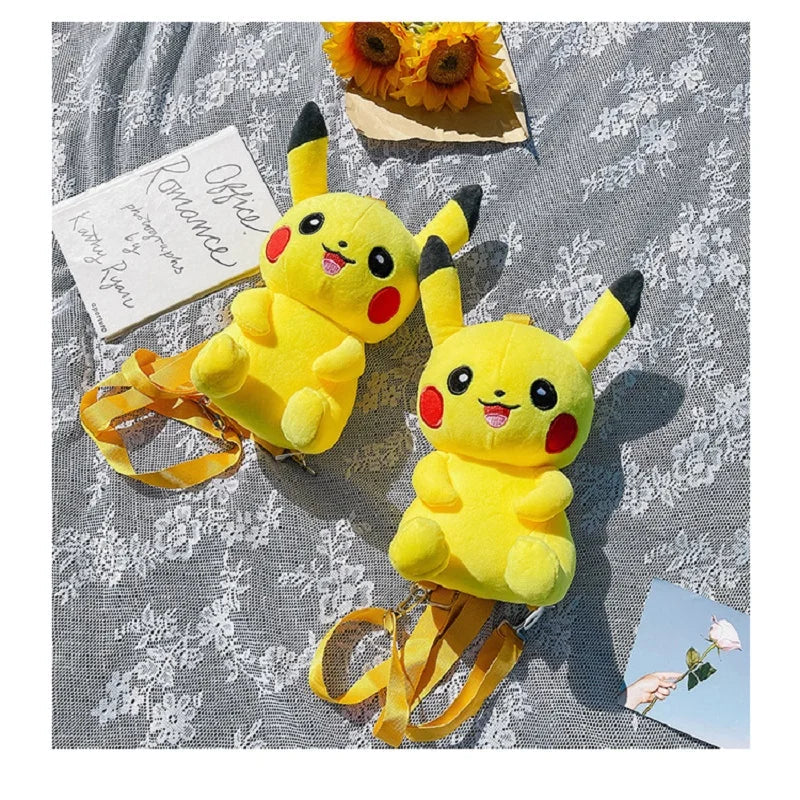 Pikachu Plush Backpack - Japanese Anime  Animal Toy - ToylandEU