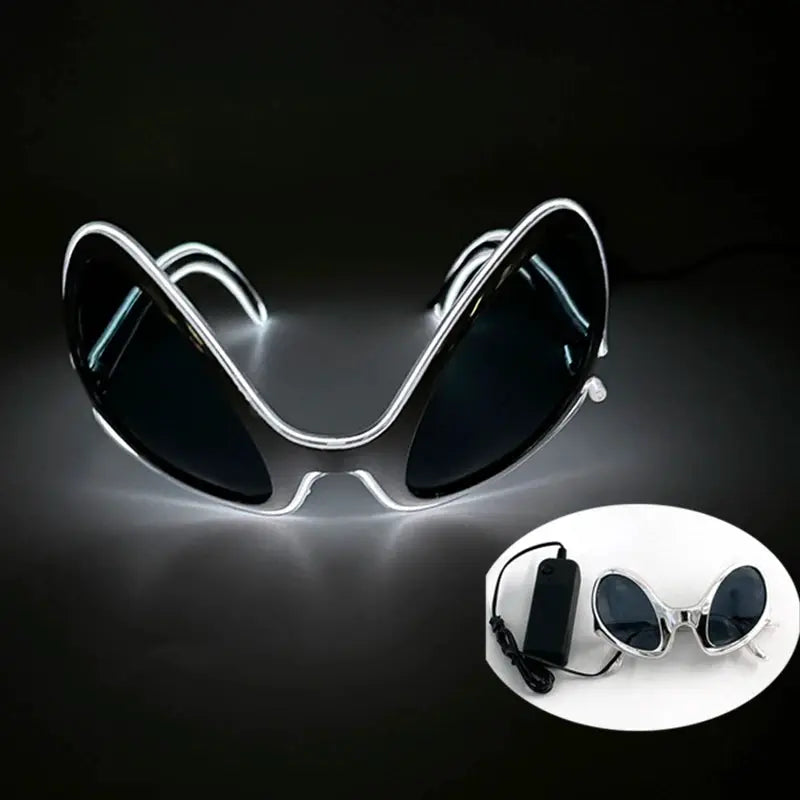New Cool Cyberpunk Style Glasses Glowing Party Decor Luminous LED Sunglasses Lighting Up Bar Rave Music Dancing Party - ToylandEU