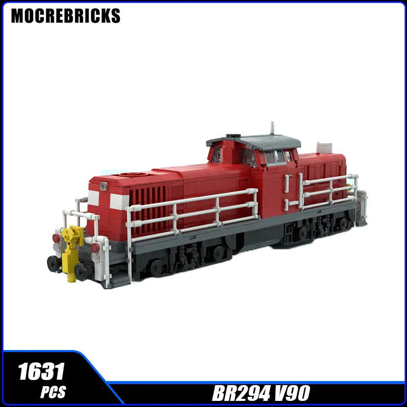 BR294 V90 Locomotive Building Block Model - City Railway Train