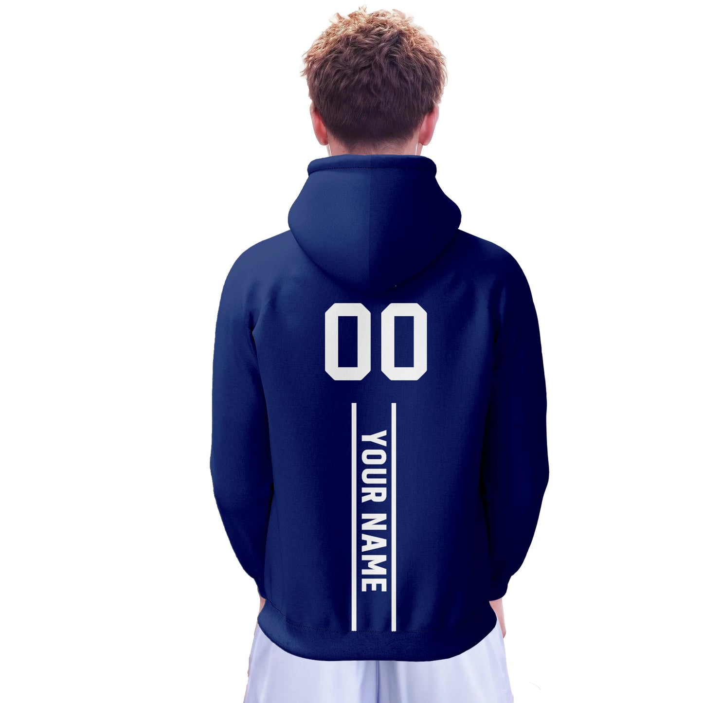 Personalized New York City Mascot 3D Print Football Hoodies with Custom Name and Number for Men, Women, and Youth