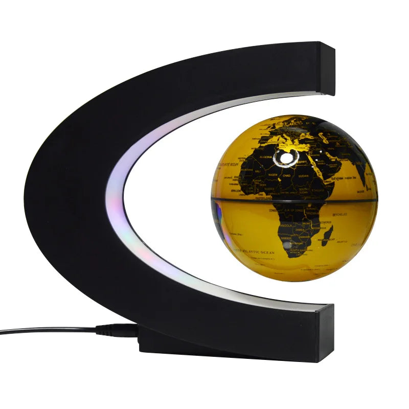 3 Inch Magnetic Levitation Globe with C Shaped Night Light - ToylandEU