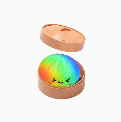 2026 steamed bun Squishy Toy with steamer Box Stress reducing rebound toy Stress Relief Sensory Ball For Adults - ToylandEU