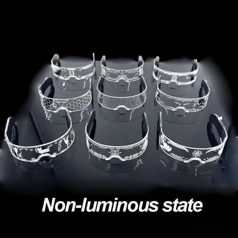 New Party Glasses Luminous Colorful LED Glasses Lighting Up Nightclub DJ Bar Music Dance Party Young Man Children Birthday Gift - ToylandEU