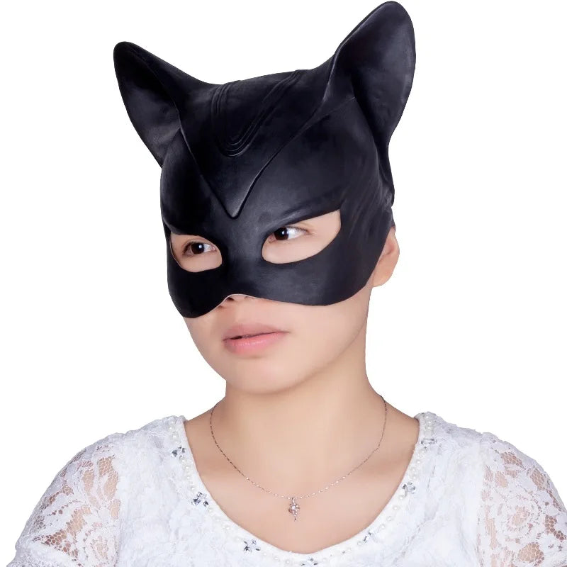 Catwoman Latex Mask | Character Selina Kyle | Material Latex | Adult One Size