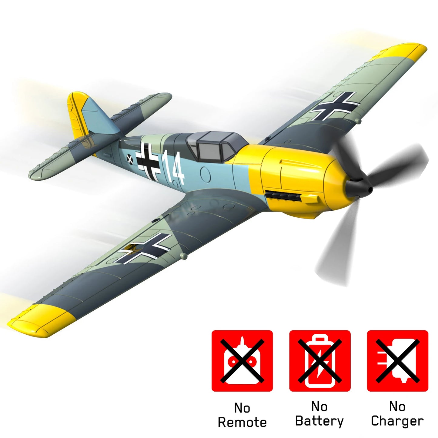 EPP Foam RC Fighter Plane | 4 Channel 2.4Ghz | Auto Return RTF