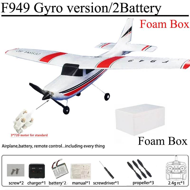 WLtoys F949 2.4G 3D6G 3Ch RC Airplane Gyroscope RTF Upgrade - ToylandEU