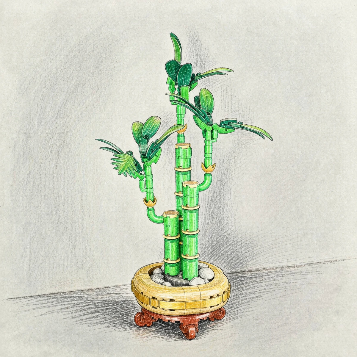 Botanical Building Blocks | Compatible System Bricks | Collector Display Set