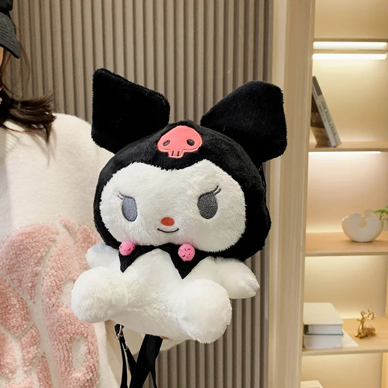 Kawaii  Anime Crown Kuromi Plush Bag Toy Cute Soft Stuffed - ToylandEU