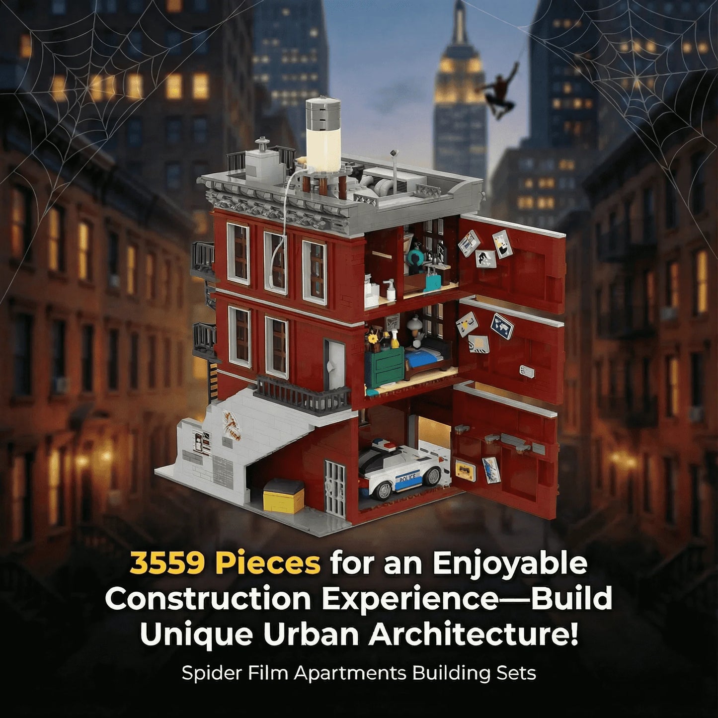 Lego-Compatible Building Blocks Set | 3559 PCS | 11 Figures | Apartment Building