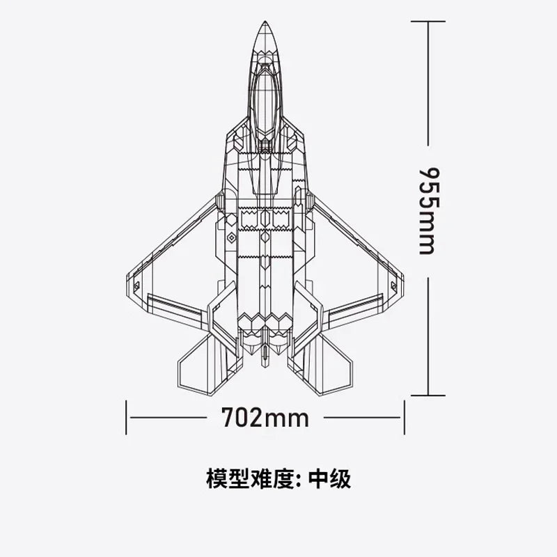 RC RC F-22 Raptor 4s Electric Remote Control Airplane Toy - 40mm Twin Engine Model