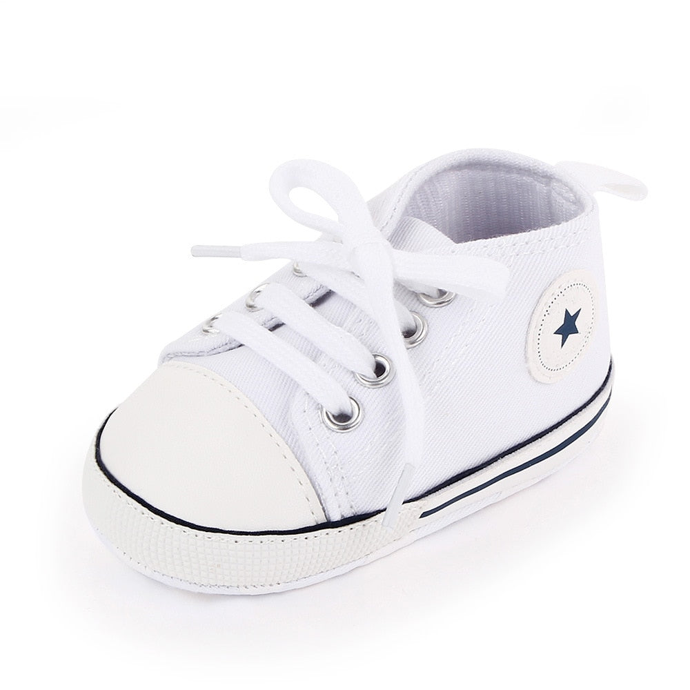 Fashionable Bling Canvas Shoes for Baby Girls - Soft Sole Toddler Sneakers Toyland EU